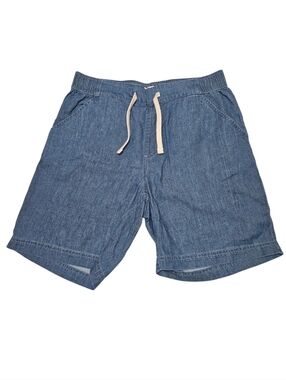 PACT Men's Chambray Shorts Organic Cotton Blue M 7" Inseam